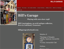 Tablet Screenshot of billsgarage.com